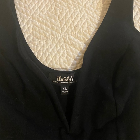 Lulu’s Deep V Plunge Tight Stretch Mini Dress Romper XS - Picture 7 of 12